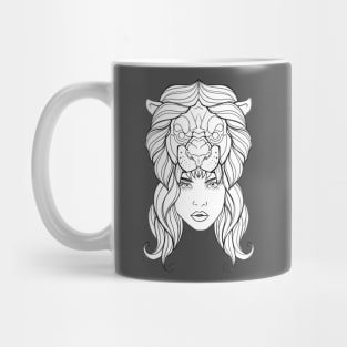 Lion girl Mug